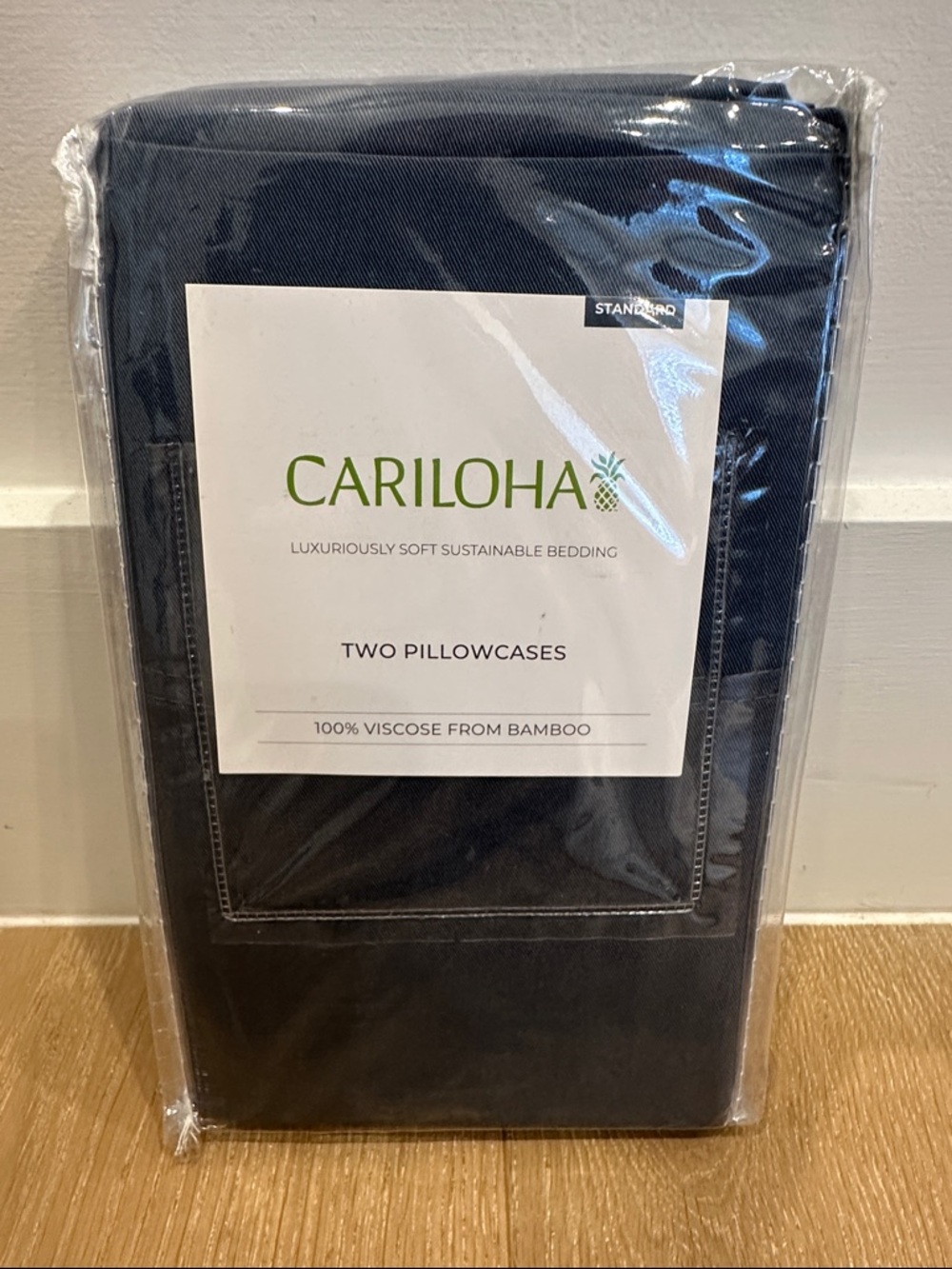 Cariloha Standard Bamboo Viscose Pillowcases - Blue Lagoon (set of 2)